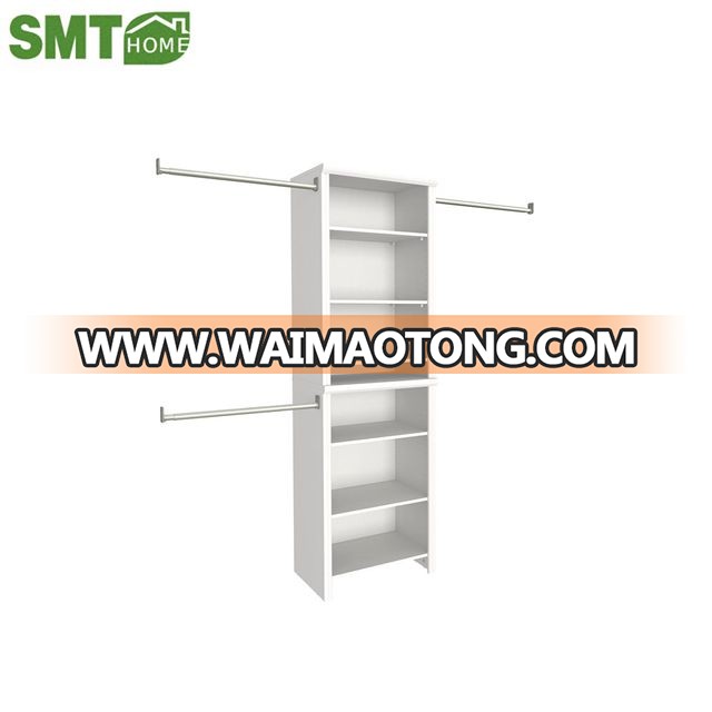 Wood Closet Organizer Kit Shelving System Standard